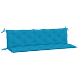 Vidaxl Garden Banc Cushions 2 St 180x50x7 cm Oxford tissu bleu clair - afbeelding 2