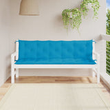 Vidaxl Garden Banc Cushions 2 St 180x50x7 cm Oxford tissu bleu clair - afbeelding 1
