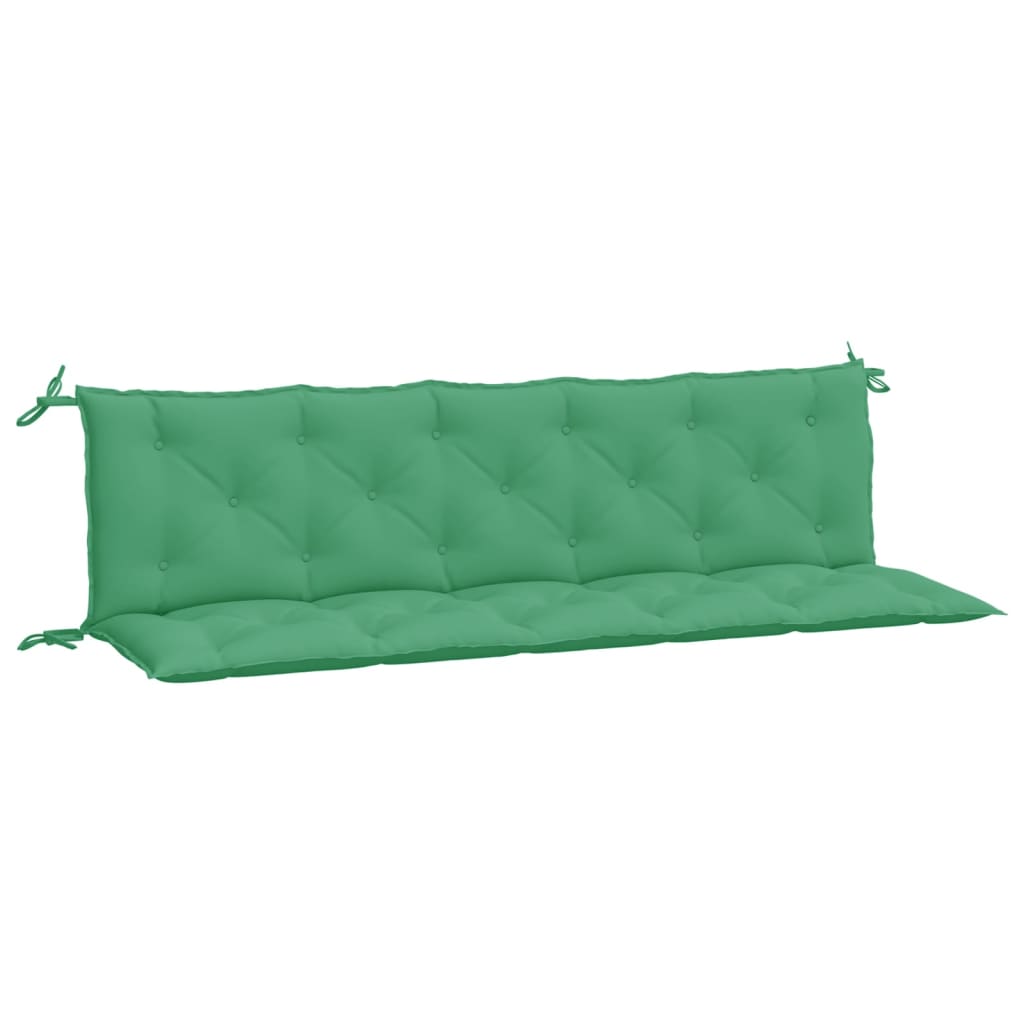 Vidaxl Garden Banc Cushions 2 ST 180X50X7 CM Oxford Fabric vert