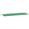 Vidaxl Garden Banc Cushions 2 ST 180X50X7 CM Oxford Fabric vert