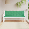 Vidaxl Garden Banc Cushions 2 ST 180X50X7 CM Oxford Fabric vert
