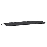 Vidaxl Garden Banc Cushions 2 St 180x50x7 cm Oxford tissu noir - afbeelding 3