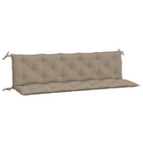 Vidaxl Garden Banc Cushions 2 PCS 180x50x7 cm Oxford Fabric Taupe - afbeelding 2