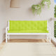 Vidaxl Garden Banc Cushions 2 PCS 180x50x7 cm Oxford tissu vert transparent