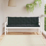 Vidaxl jardin banc coussins 2 st oxford tissu doute motif noir - afbeelding 1
