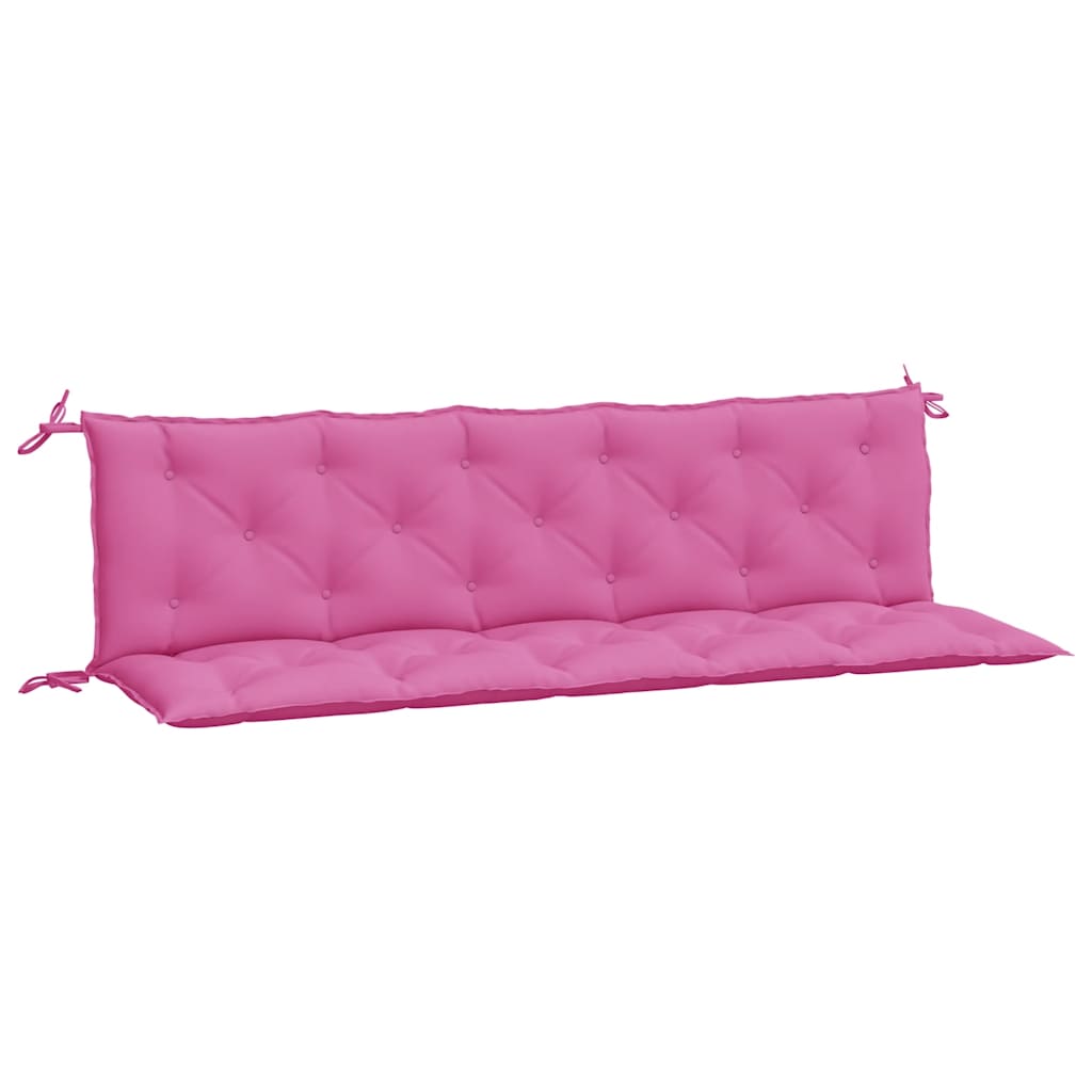 Vidaxl jardin banc coussins 2 st oxford tissu rose