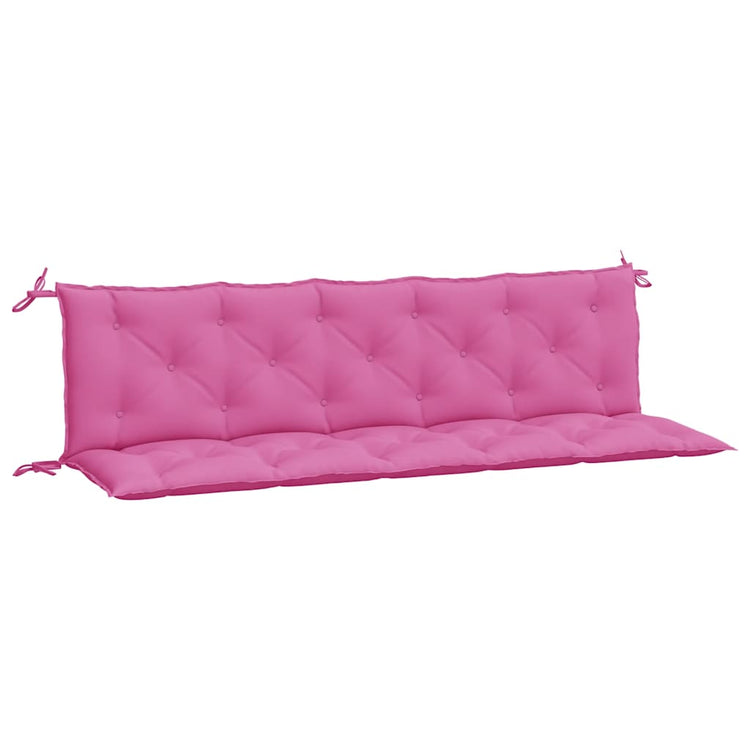 Vidaxl jardin banc coussins 2 st oxford tissu rose
