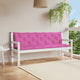 Vidaxl jardin banc coussins 2 st oxford tissu rose
