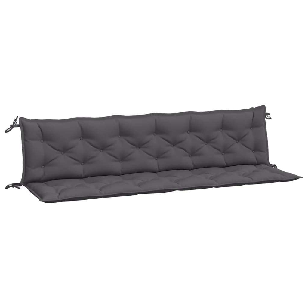 Vidaxl Garden Banc Cushions 2 ST 200X50X7 cm Oxford Fabric Anthracite -Colored