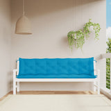 Vidaxl Garden Banc Cushions 2 ST 200X50X7 CM OXFORD Fabric bleu clair - afbeelding 1