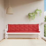 Vidaxl Garden Banc Cushions 2 ST 200X50X7 CM OXFORD Fabric rouge - afbeelding 1