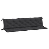 Vidaxl Garden Banc Cushions 2 ST 200X50X7 CM OXFORD Fabric noir - afbeelding 2