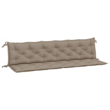 Vidaxl Garden Banc Cushions 2 ST 200X50X7 CM OXFORD Fabric Taupe - afbeelding 2