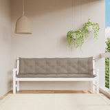 Vidaxl Garden Banc Cushions 2 ST 200X50X7 CM OXFORD Fabric Taupe - afbeelding 1