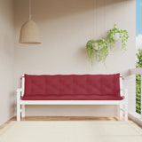 Vidaxl Garden Banc Cushions 2 ST 200X50X7 CM OXFORD Fabric Rouge - afbeelding 1