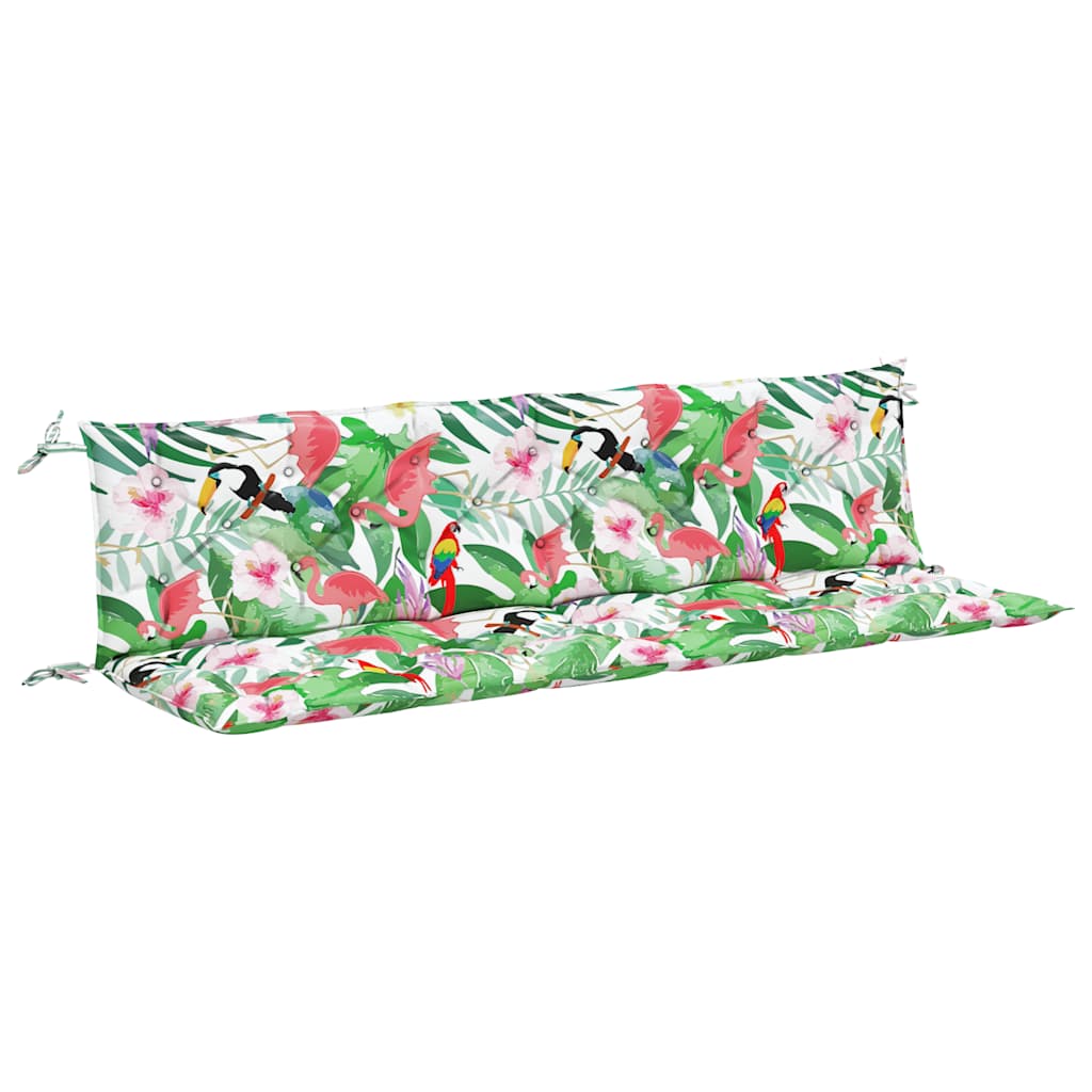 Vidaxl Garden Banc Cushions 2 ST 200X50X7 CM Tissu multiples