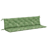 Vidaxl Garden Banc Cushions 2 PCS Leaf Pattern 200x50x7 cm Tissu - afbeelding 2