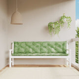 Vidaxl Garden Banc Cushions 2 PCS Leaf Pattern 200x50x7 cm Tissu - afbeelding 3