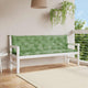 Vidaxl Garden Banc Cushions 2 PCS Leaf Pattern 200x50x7 cm Tissu