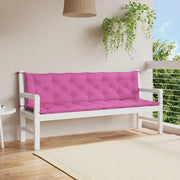 Vidaxl Garden Banc Cushions 2 ST 200X50X7 CM Fabric rose - afbeelding 1
