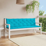 Vidaxl Garden Banc Cushions 2 ST 200X50X7 CM TUINE TURQUISE - afbeelding 1