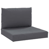 Coussins de palette vidaxl 2 strivus anthracite tissu - afbeelding 2