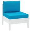 Coussins de palette vidaxl 2 st tissu bleu clair