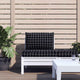 VidaXL coussins de palette 2 pcs motif losange tissu oxford noir