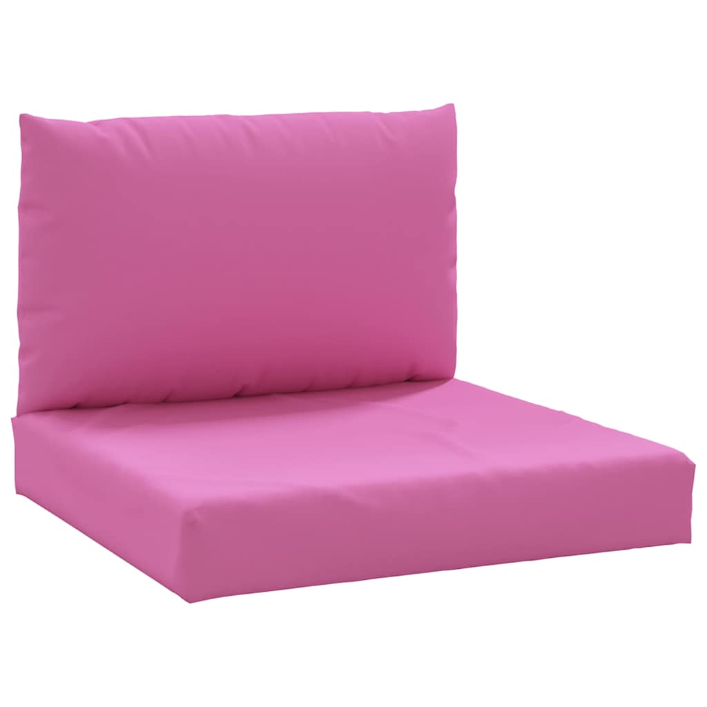 Coussins de palette vidaxl 2 st oxford tissu rose