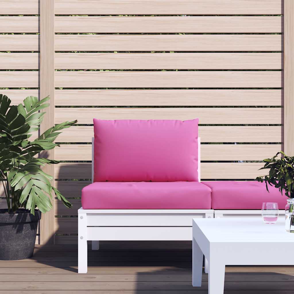 Coussins de palette vidaxl 2 st oxford tissu rose