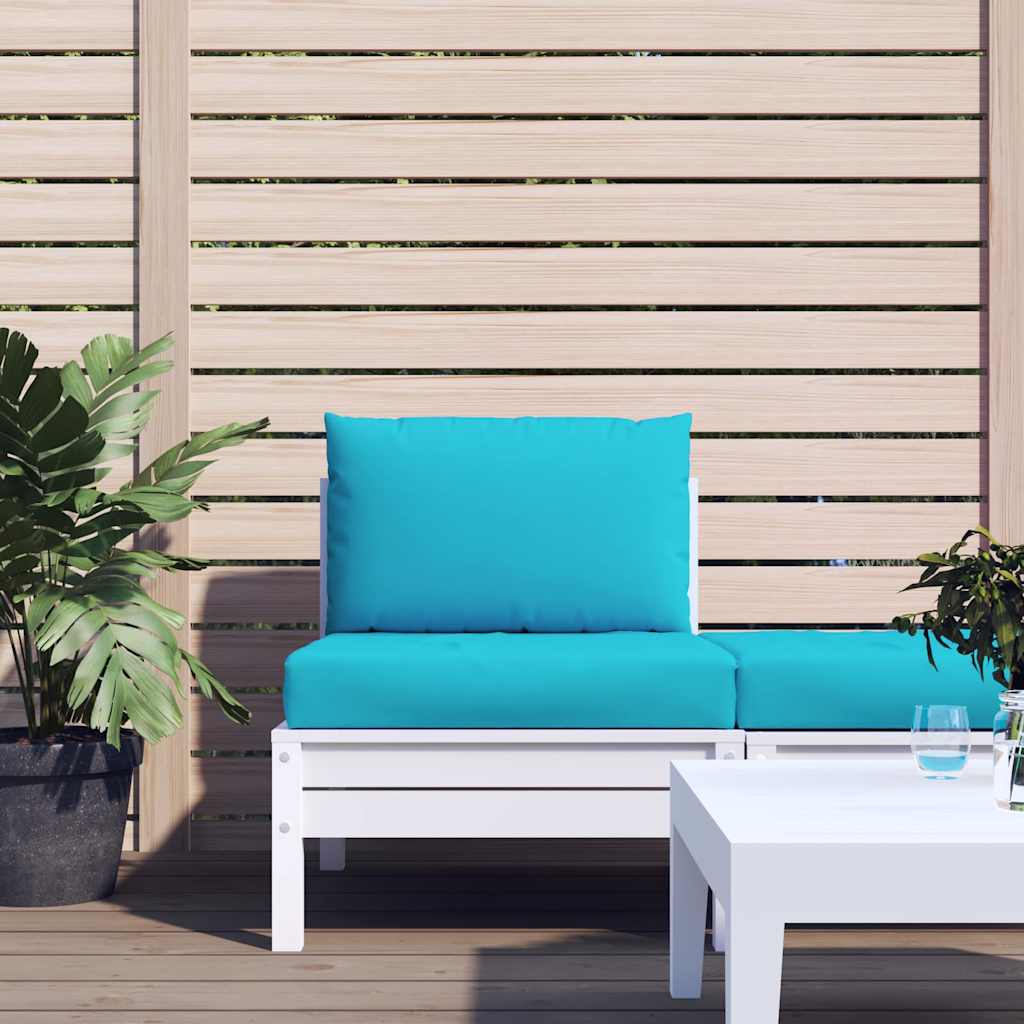Vidaxl Pallet Cushions 2 St Oxford tissu turquoise