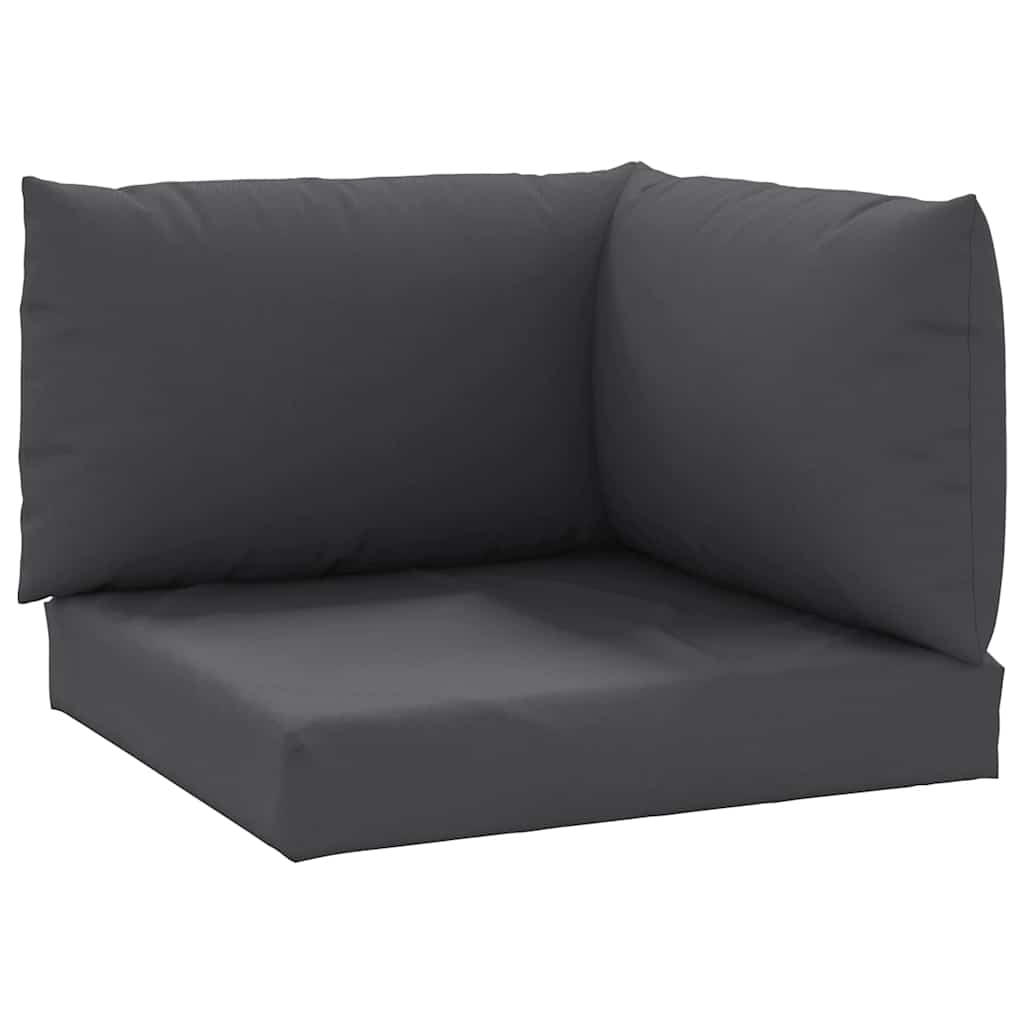 VidaXL coussins de palette 3 pcs tissu oxford anthracite