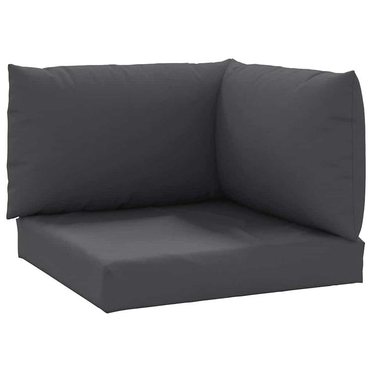 VidaXL coussins de palette 3 pcs tissu oxford anthracite