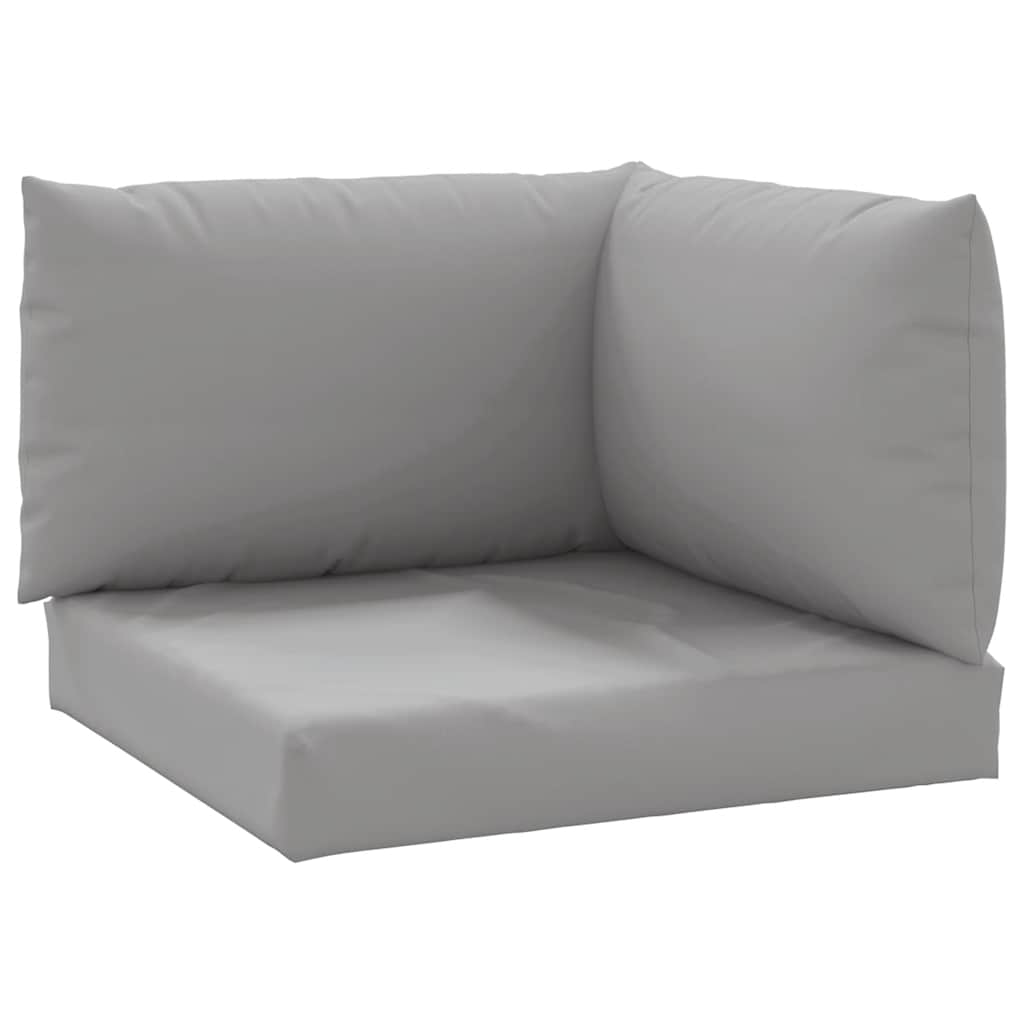 VidaXL coussins de palette 3 pcs tissu oxford gris