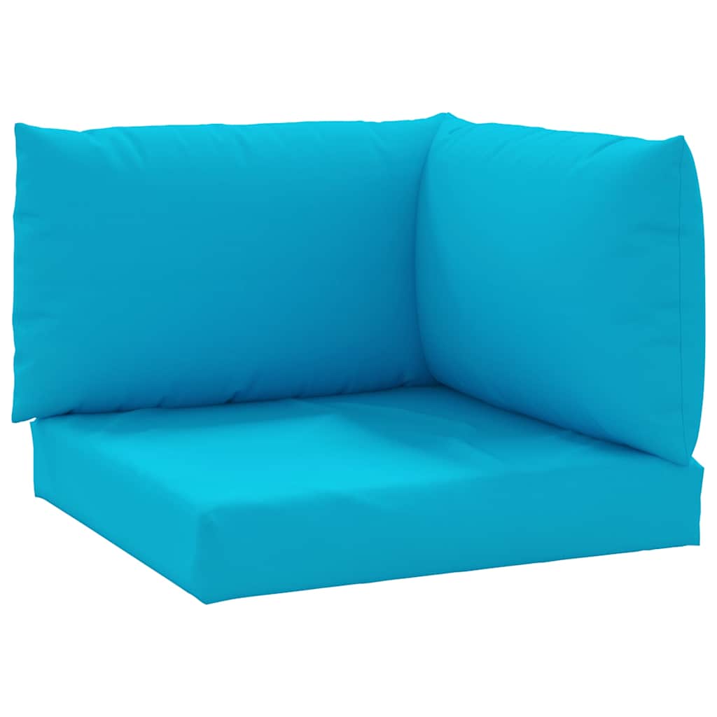 VidaXL coussins de palette 3 pcs tissu oxford bleu clair