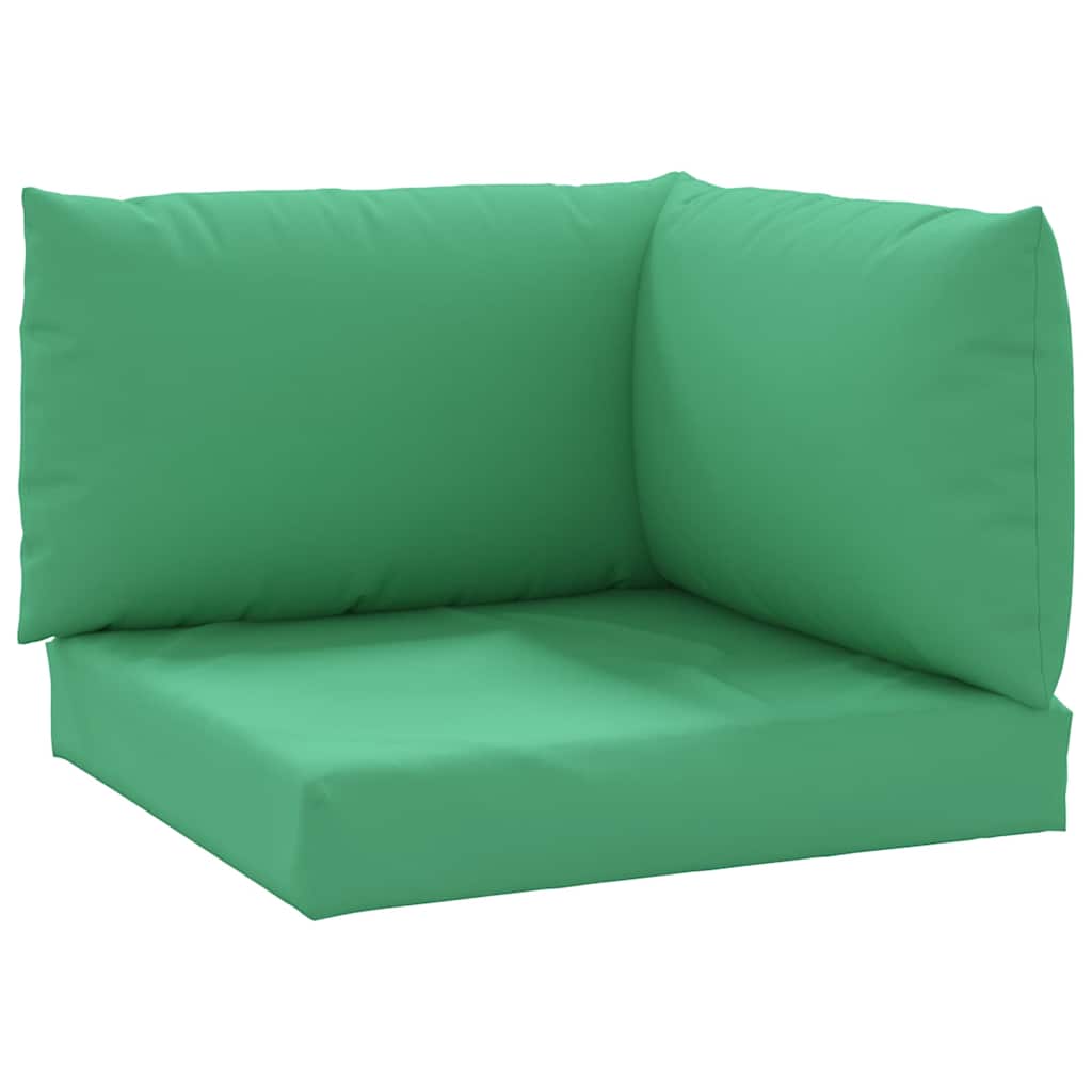 VidaXL coussins de palette 3 pcs tissu oxford vert