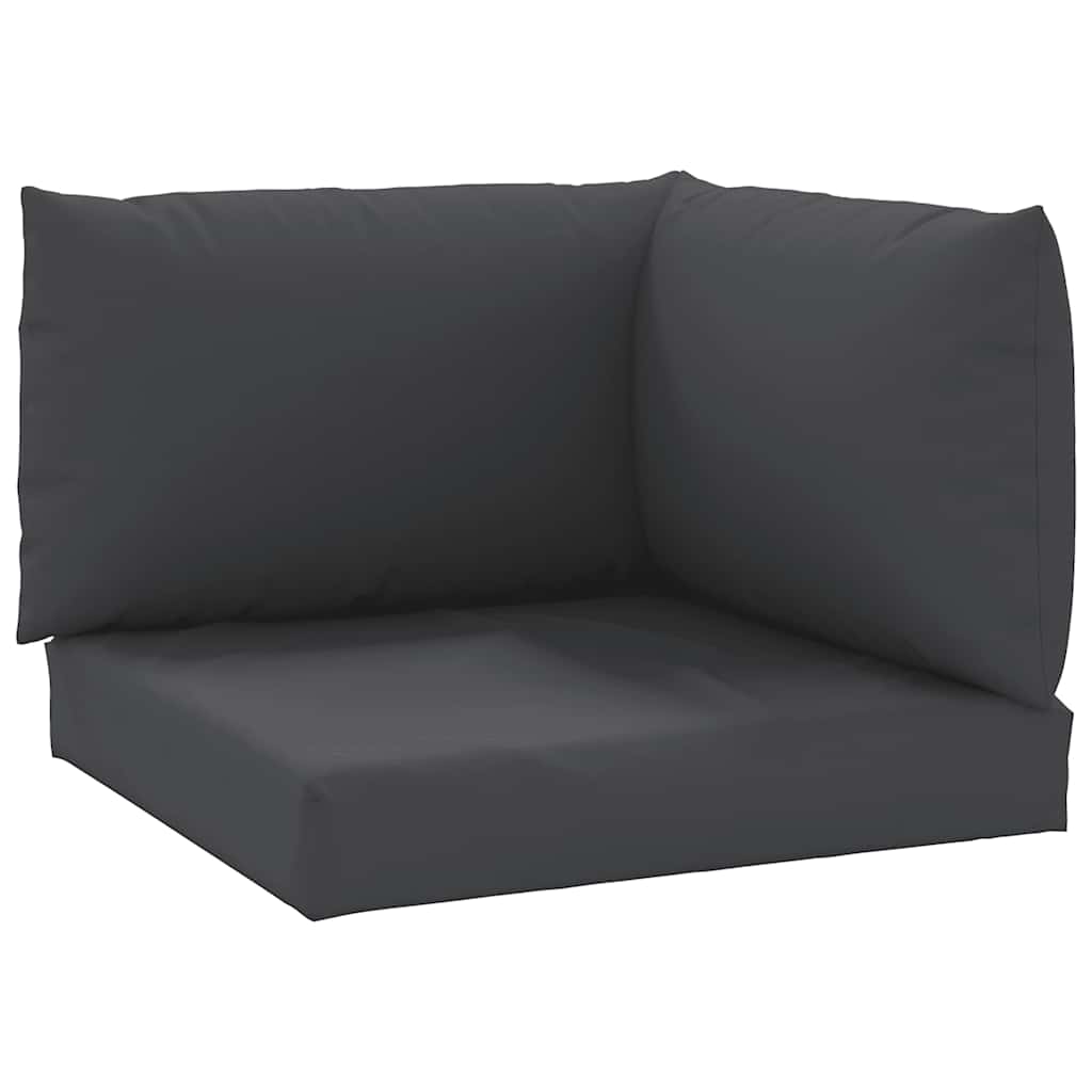 VidaXL coussins de palette 3 pcs tissu oxford noir