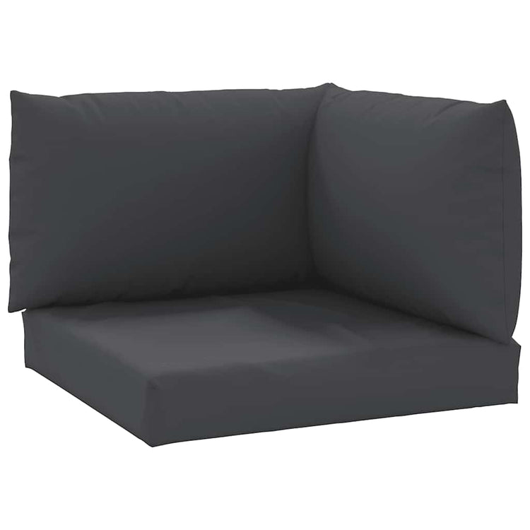 VidaXL coussins de palette 3 pcs tissu oxford noir