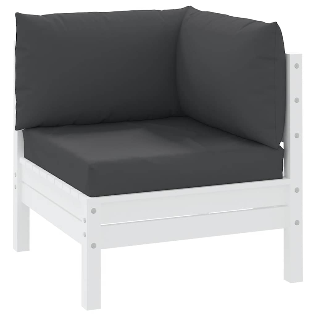VidaXL coussins de palette 3 pcs tissu oxford noir