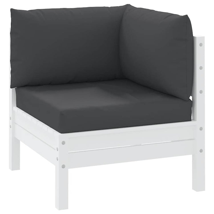 VidaXL coussins de palette 3 pcs tissu oxford noir
