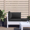 VidaXL coussins de palette 3 pcs tissu oxford noir