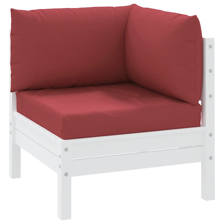 VidaXL coussins de palette 3 pcs tissu oxford rouge vin