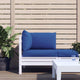 VidaXL coussins de palette 3 pcs tissu oxford bleu