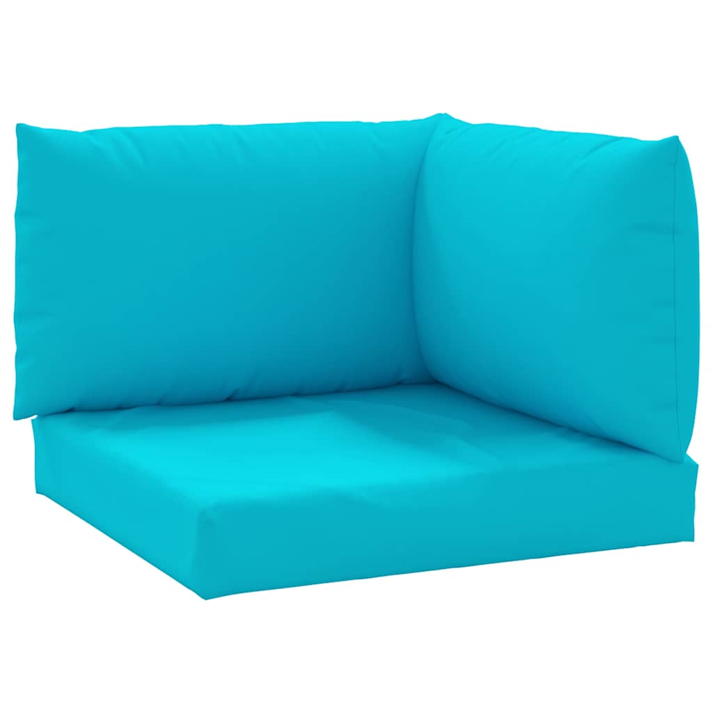 Coussins de palette vidaxl 3 Turquoise de tissu st oxford