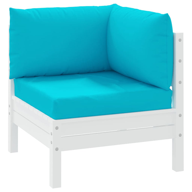 Coussins de palette vidaxl 3 Turquoise de tissu st oxford