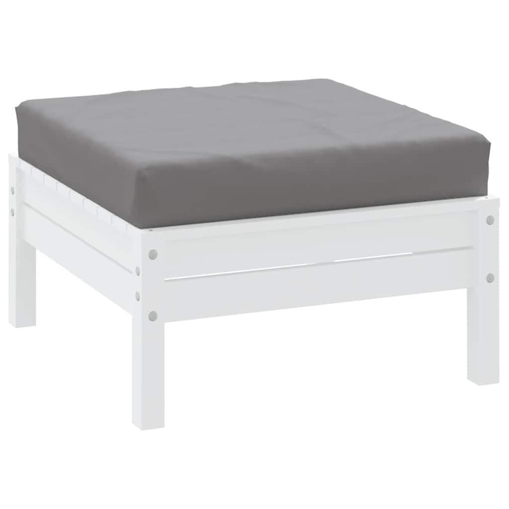 Coussin de palette vidaxl 60x60x8 cm gris tissu oxford