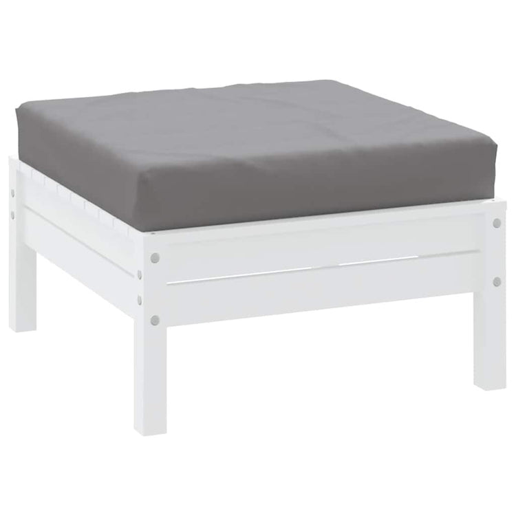 Coussin de palette vidaxl 60x60x8 cm gris tissu oxford