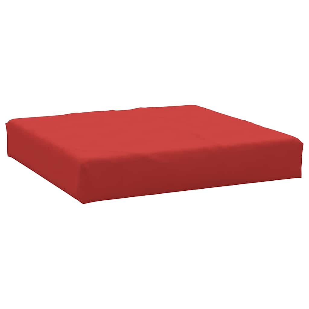 Coussin de palette vidaxl 60x60x8 cm tissu oxford rouge