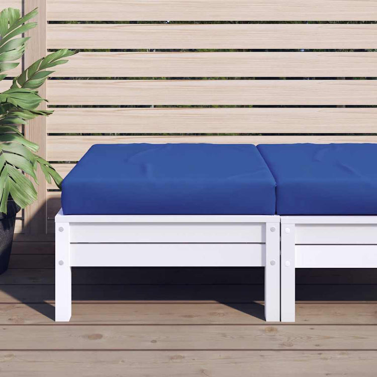 Coussin de palette vidaxl 60x60x8 cm Oxford tissu bleu