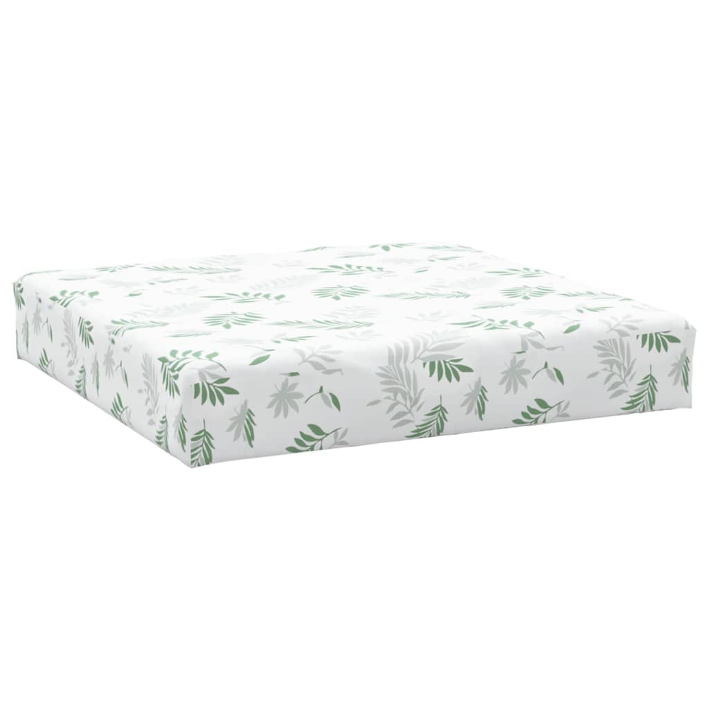 Vidaxl Pallet Cushion Leaf motif 60x60x8 cm Oxford tissu